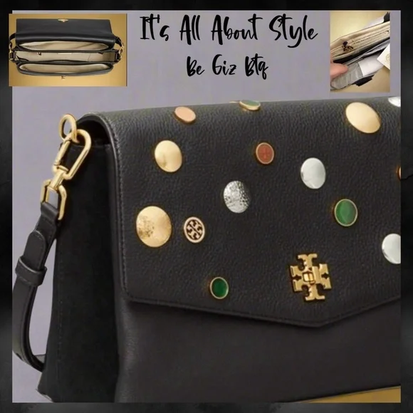 Tory Burch Authentic Kira Mixed Materials Embellished Unique Bag Limited Edition